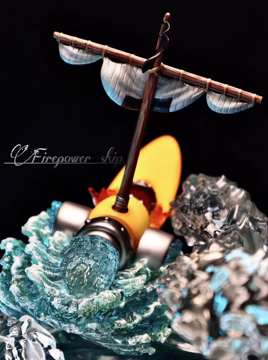 ROOMCRAZE personal studio, pure handmade Portgas D. Ace rocket ship (without characters)
